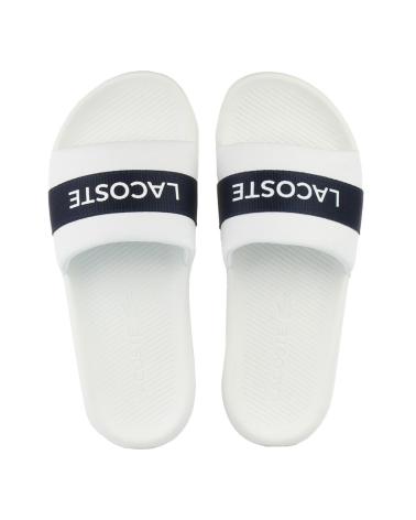 Woman Flip flops LACOSTE CHANCLAS CROCO DE TELA CON LOGO BLANCO