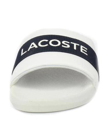 Woman Flip flops LACOSTE CHANCLAS CROCO DE TELA CON LOGO BLANCO