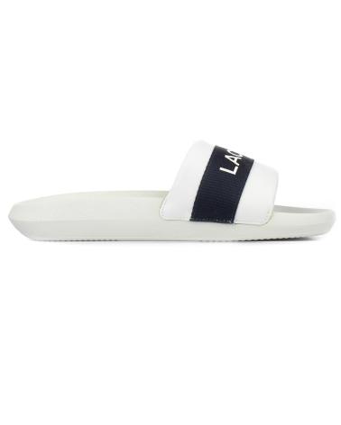 Woman Flip flops LACOSTE CHANCLAS CROCO DE TELA CON LOGO BLANCO