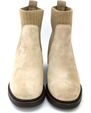 Bottines UNISA  pour Femme BOTIN PLANO BEIGE  ARENA