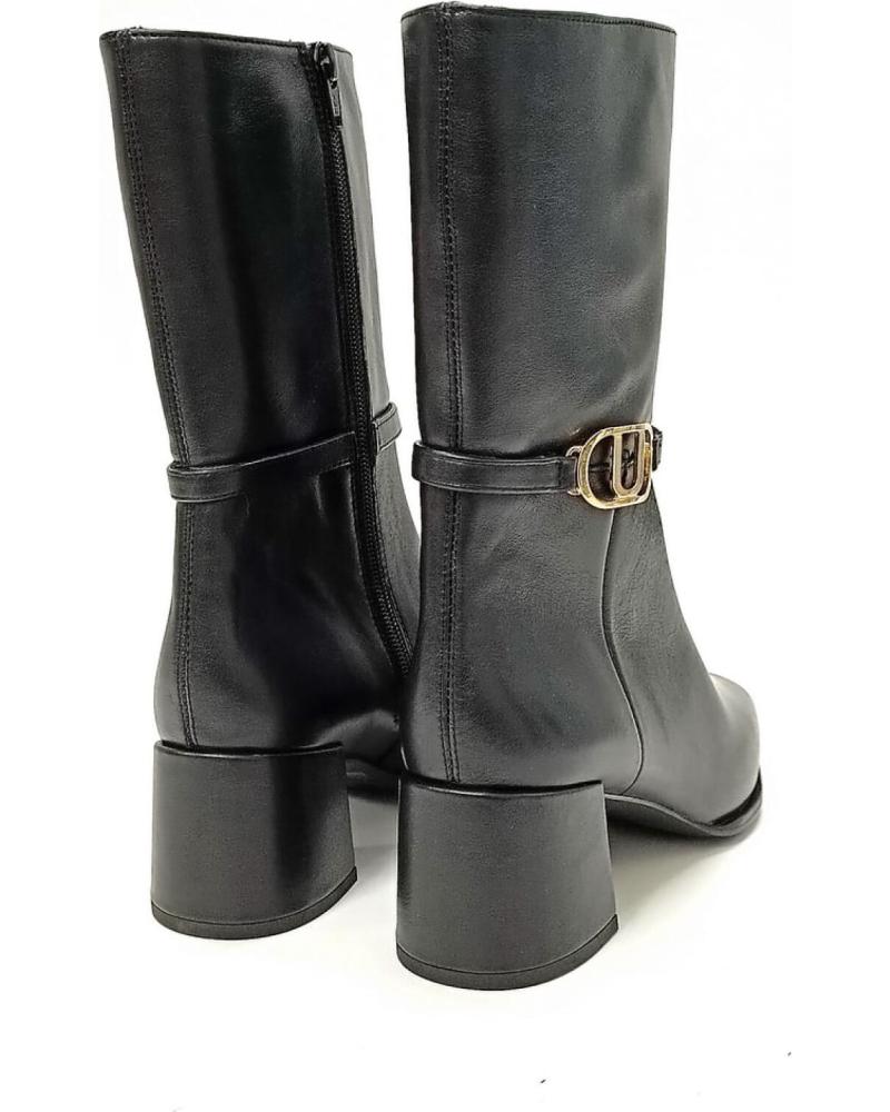 Tacón Unisa Botas Mujer Botin De Tacon Ancho Granate Madness Unisa