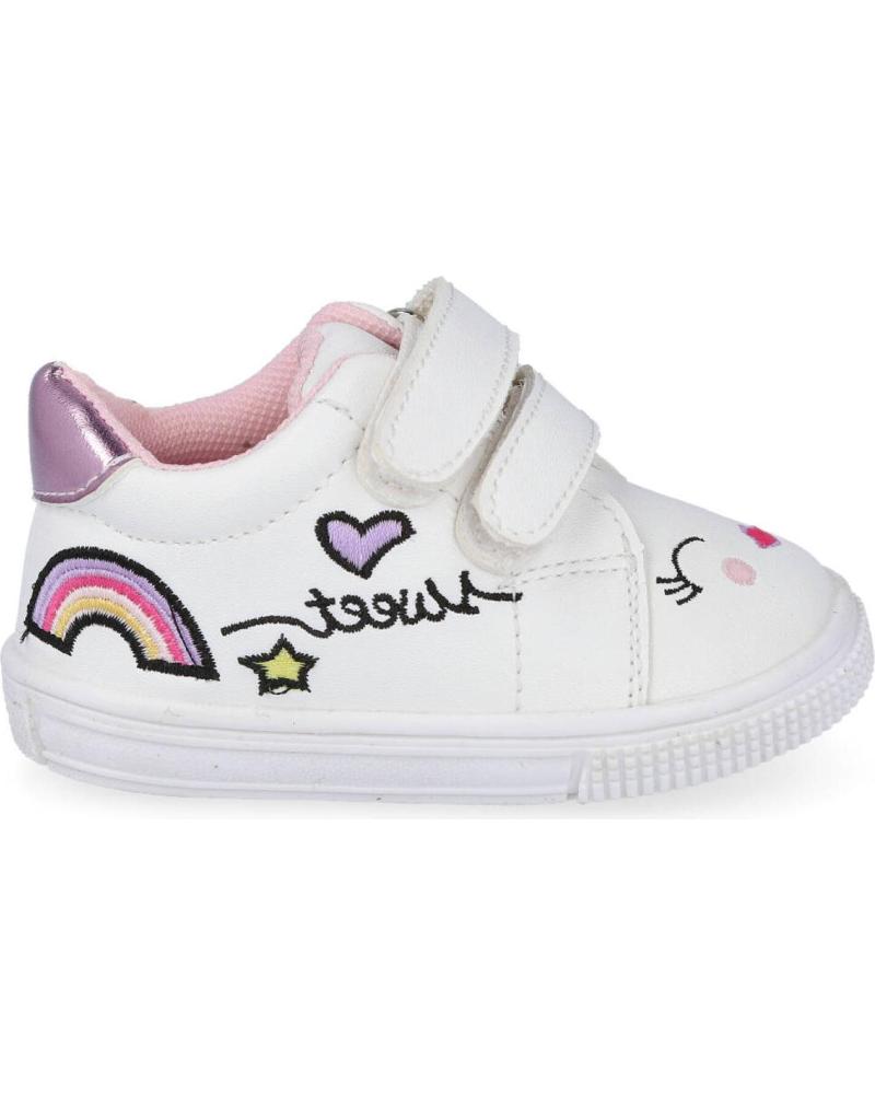 Sportif pour Fille BUBBLE BOBBLE BUBBLE KIDS A2820 ZAPATILLAS DEPORTIVAS BLANCO