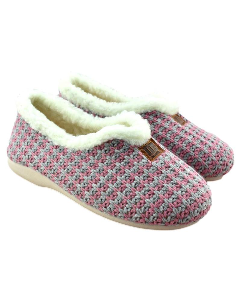 Woman House slipers NORTEÑAS ZAPATILLAS DE CASA FORRADAS DE BORREGUI MAQUILLAJE