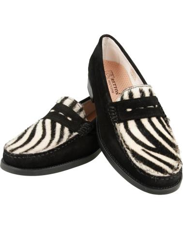 Woman Mocasines RETTOS SC1524 NEGRO-CEBRA