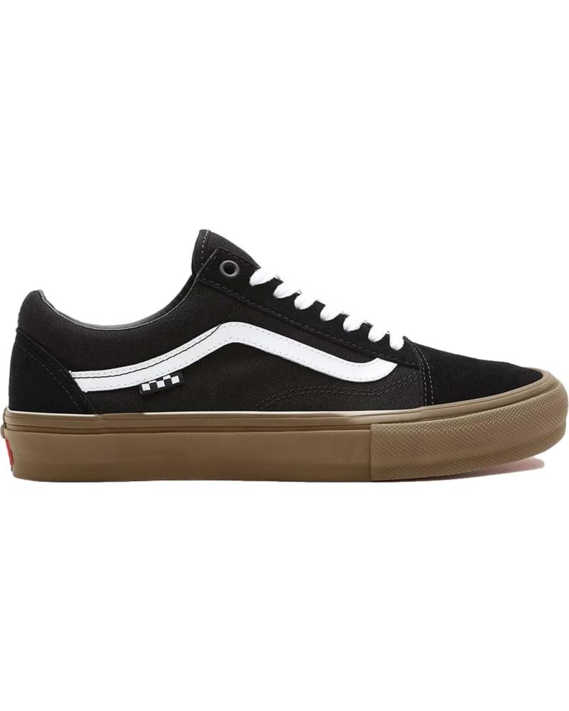 Woman and Man and girl and boy shoes VANS OFF THE WALL ZAPATILLAS VANS MN SKATE OLD SKOOL BLACK-GUM  MULTICOLOR