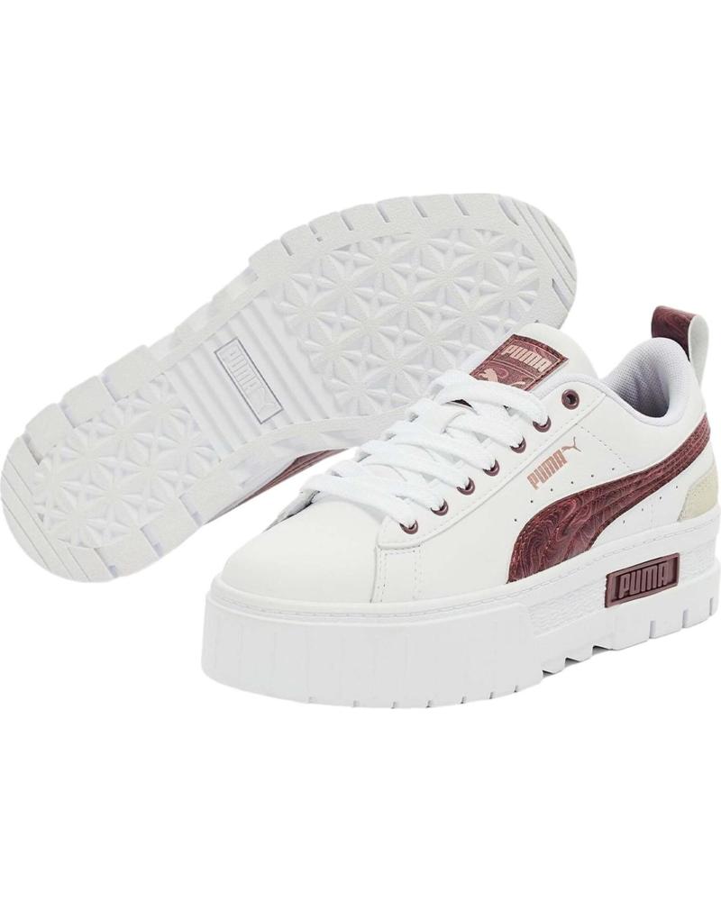 Zapatilla Puma Mayze Lth Mujer Blanco –