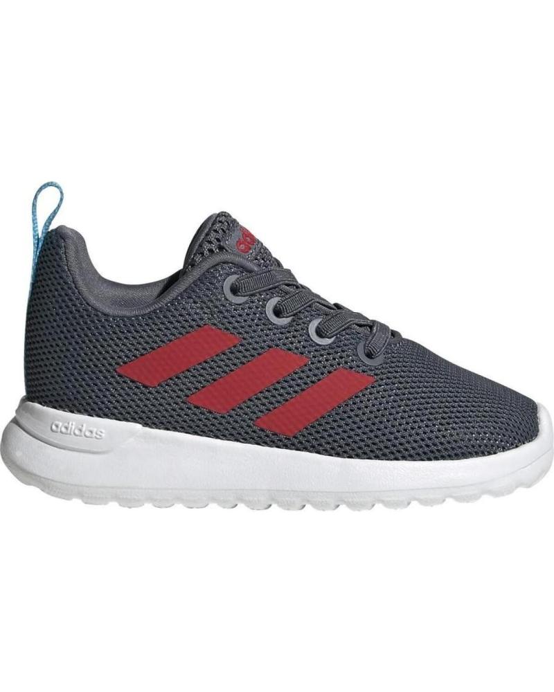 Deportivas ADIDAS  de Niña y Niño DEPORTIVO LITE RACER CLN I ONIX  ROJO EG4012  GRIS