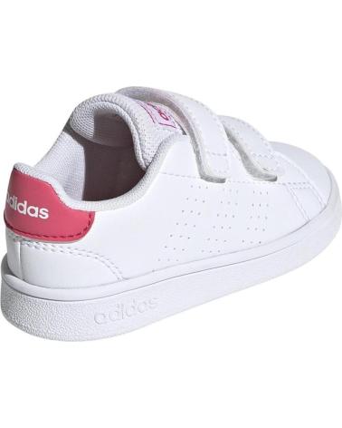 Deportivas ADIDAS  de Niña y Niño DEPORTIVOS ADVENTAGE 2 VELCROS BLANCO  EF0300  ROSA