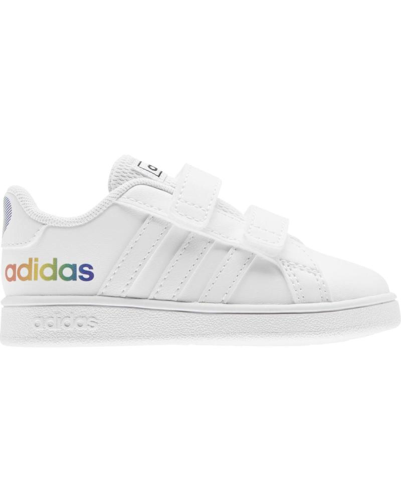 girl and boy Trainers ADIDAS DEPORTIVOS GRAND COURT  H02290 BLANCO