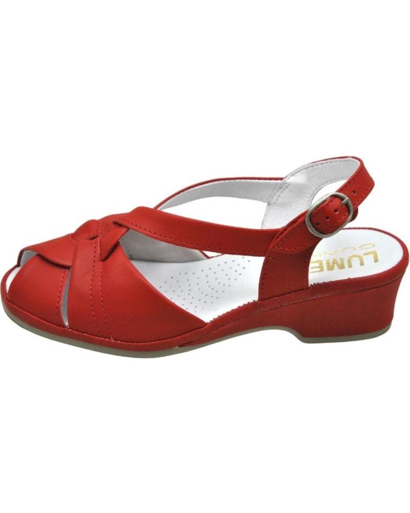 Sandalen LUMEL  für Damen 4X-487 MATE SANDALIA ANATOMICA ANCHO ESPECIAL MUY COM  RED 2011