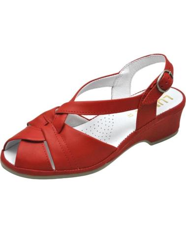 Sandali LUMEL  per Donna 4X-487 MATE SANDALIA ANATOMICA ANCHO ESPECIAL MUY COM  RED 2011