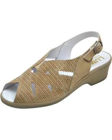 Woman Sandals LUMEL 4X-857 MERSEY SANDALIA ANATOMICA ANCHO ESPECIAL MUY C  BEIGE INSTA 4446-4206