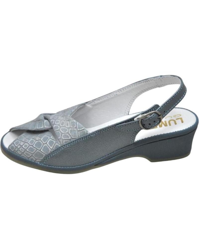 Woman Sandals LUMEL 4X-498 CLAMIRA SANDALIA ANATOMICA ANCHO ESPECIAL MUY BLUE VEGAS 1272-2252