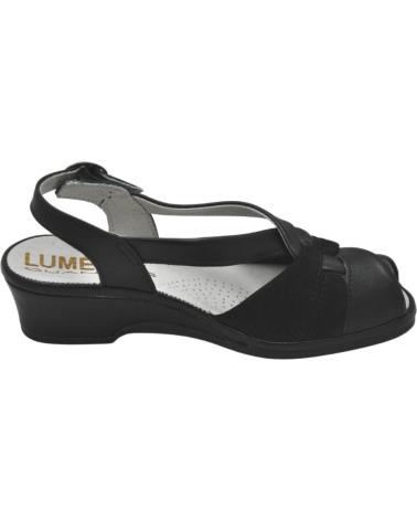 Sandalen LUMEL  für Damen 4X-487 MATE SANDALIA ANATOMICA ANCHO ESPECIAL MUY COM  BLACK 2738-108