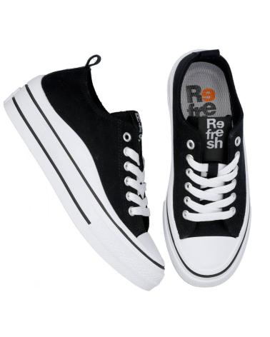 Zapatillas deporte de Mujer REFRESH 170659 ZAPATILLAS LONA MUJER NEGRO