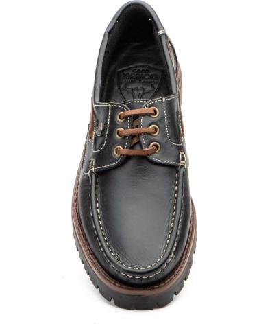 Mocasines de Hombre LA VIDA ROSA NAUTICOS NEGRO