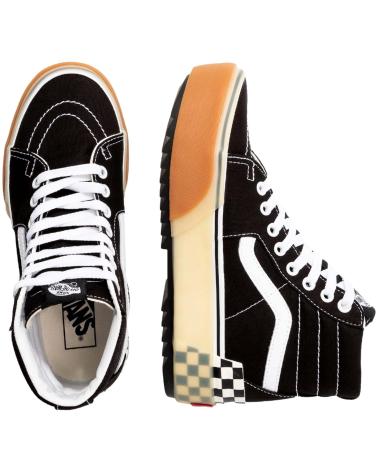 Deportivas de Mujer y Niña y Niño VANS OFF THE WALL ZAPATILLAS VANS UA SK8-HI STACKED BLACK-CHECK MULTICOLOR