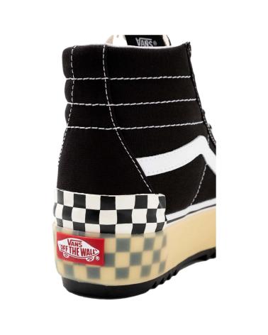Deportivas de Mujer y Niña y Niño VANS OFF THE WALL ZAPATILLAS VANS UA SK8-HI STACKED BLACK-CHECK MULTICOLOR