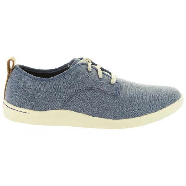 Zapatos CLARKS  de Hombre 26132276 MAPPED  BLUE FABRIC