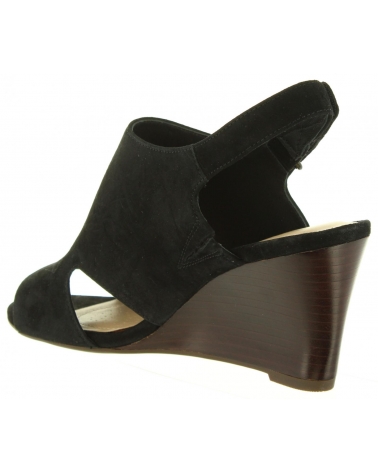 Woman Zapatos de cuña CLARKS 26131851 RAVEN BLACK SDE