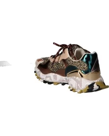 EXE 134-160 ZAPATILLAS DEPORTIVAS PIEL BRONCE Y BEIGE LEATHER BRONZE