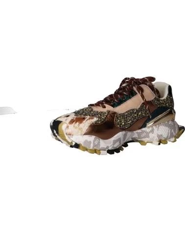 EXE 134-160 ZAPATILLAS DEPORTIVAS PIEL BRONCE Y BEIGE LEATHER BRONZE