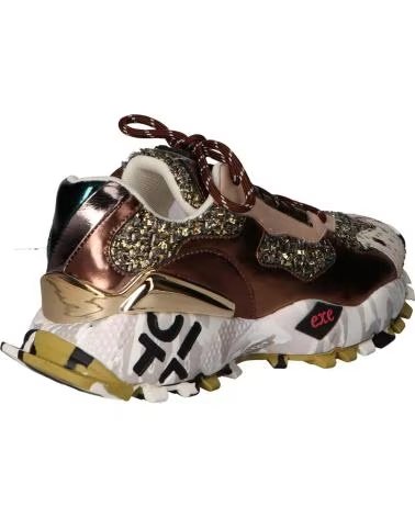 EXE 134-160 ZAPATILLAS DEPORTIVAS PIEL BRONCE Y BEIGE LEATHER BRONZE