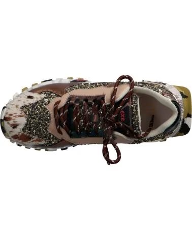 EXE 134-160 ZAPATILLAS DEPORTIVAS PIEL BRONCE Y BEIGE LEATHER BRONZE