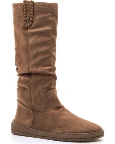 MTNG 85506 BOTAS ALTAS BAREFOOT ESTILO CASUAL CON CREMALLERA MARRóN