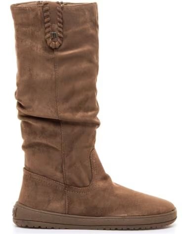 MTNG 85506 BOTAS ALTAS BAREFOOT ESTILO CASUAL CON CREMALLERA MARRóN