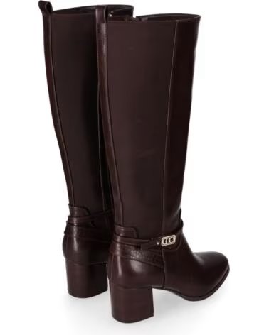 CHIKA10 CAYETANA 07 BOTAS DE TACÓN ALTO EN PIEL SINTÉTICA MARRÓN MARRON-BROWN