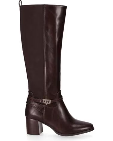 CHIKA10 CAYETANA 07 BOTAS DE TACÓN ALTO EN PIEL SINTÉTICA MARRÓN MARRON-BROWN