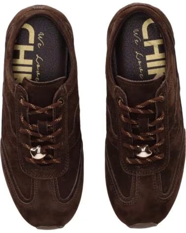 CHIKA10 CLAIRE 06 DEPORTIVOS SERRAJE MUJER MARRÓN LEATHER PLANO MARRON-BROWN
