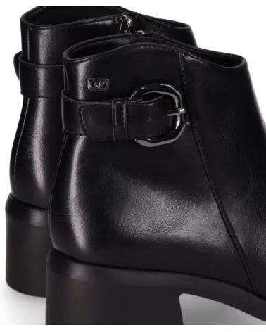CHIKA10 DANKI 05 BOTINES PIEL SINTÉTICA TACÓN MEDIO NEGRO NEGRO-BLACK