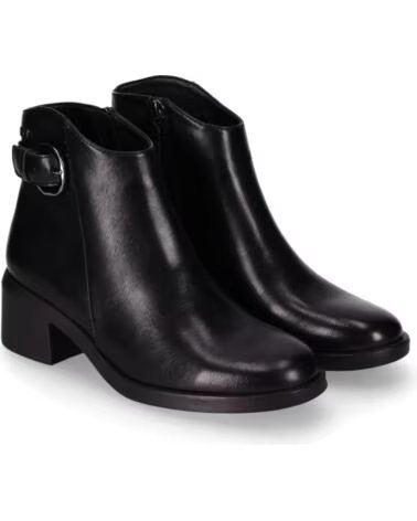 CHIKA10 DANKI 05 BOTINES PIEL SINTÉTICA TACÓN MEDIO NEGRO NEGRO-BLACK