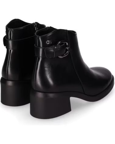 CHIKA10 DANKI 05 BOTINES PIEL SINTÉTICA TACÓN MEDIO NEGRO NEGRO-BLACK