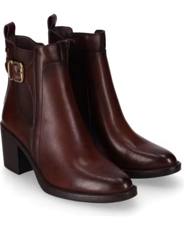 CHIKA10 NIHAL 02 BOTINES DE MUJER TACÓN MEDIO ESTILO CASUAL MARRÓN MARRON-BROWN
