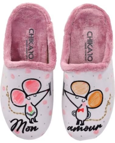 SLIPPERS TEJIDO CHIKA10 AMARAN 01 ROSA PINK ROSA-PINK