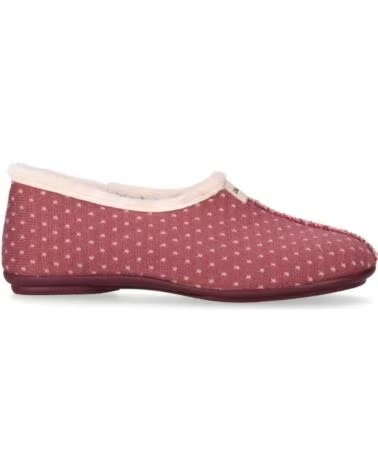 CHIKA10 AMARANTO 03 PANTUFLAS TEJIDO DE MUJER PLANO ROSA-PINK