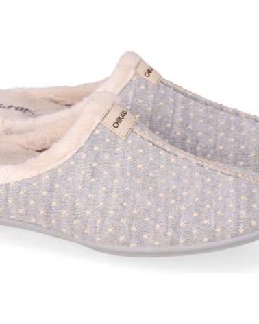 CHIKA10 AMARANTO SLIPPERS DE MUJER PLANO GRIS GRIS-GREY