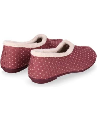 CHIKA10 AMARANTO 03 PANTUFLAS TEJIDO DE MUJER PLANO ROSA-PINK