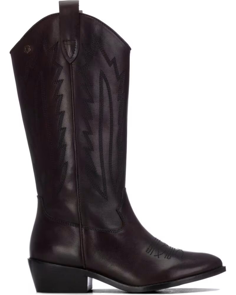 CARMELA 164174 BOTA ESTILO COWBOY DE PIEL MARRÓN MARRON