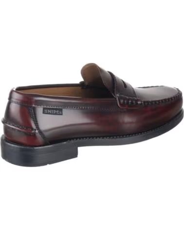 ZAPATOS CASTELLANOS SNIPE 11025 DE PIEL BURDEOS PARA HOMBRE ROJO