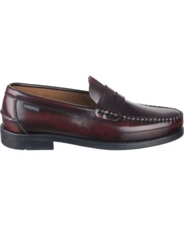 ZAPATOS CASTELLANOS SNIPE 11025 DE PIEL BURDEOS PARA HOMBRE ROJO
