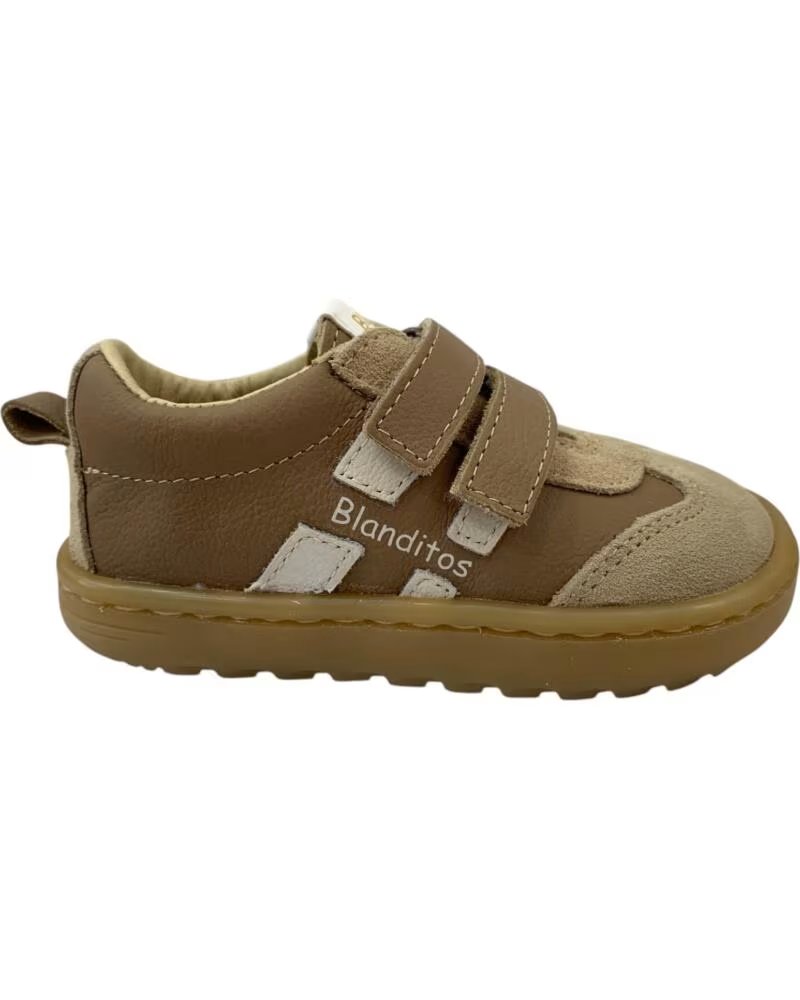 CRIOS LISBOA DEPORTIVAS INFANTILES DE PIEL ARENA BEIGE