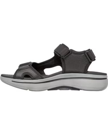 SKECHERS GO WALK ARCH FIT SANDAL MISSION NEGRA NEGRO