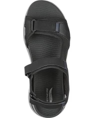 SKECHERS GO WALK ARCH FIT SANDAL MISSION NEGRA NEGRO