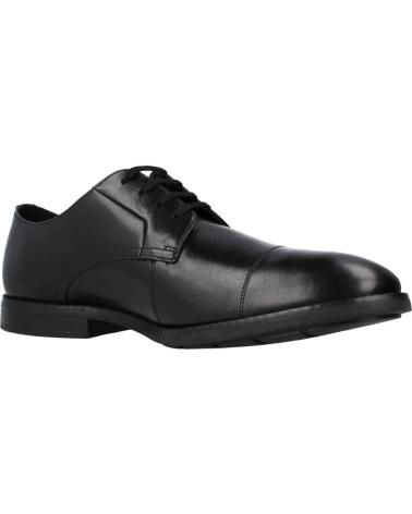 Sapatos De Hombre CLARKS RONNIE CAP  NEGRO