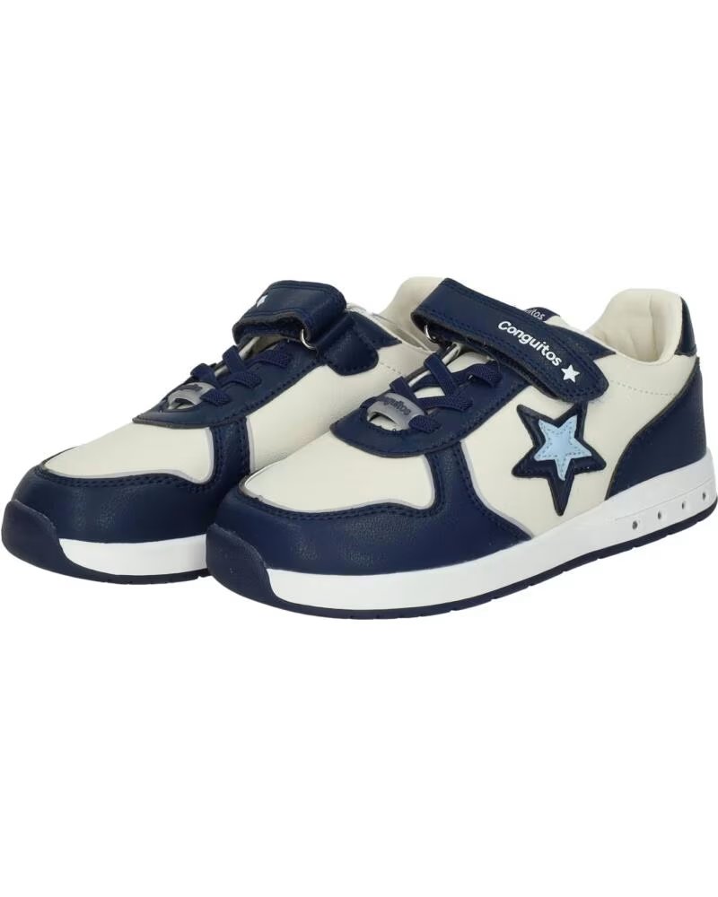 ZAPATILLAS DEPORTIVAS CASUAL CONGUITOS MARINO CON ESTRELLA