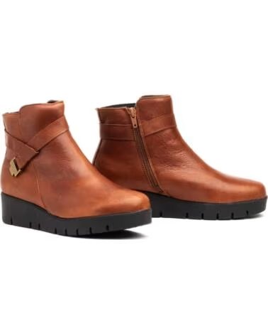 JAM LEATHER ANKLE BOOT BROWN MODEL SS6410 MARRóN